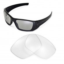 Walleva Clear Non-Polarized Replacement Lenses for Oakley Fuel Cell (OO9096 Series) Sunglasses